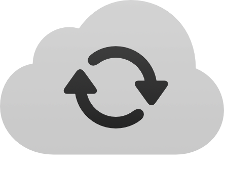 Cloud sync icon